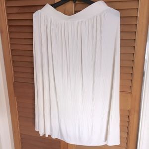 asos all white long skirt